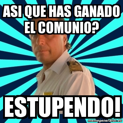 Meme Francesco Schettino Asi Que Has Ganado El Comunio Estupendo