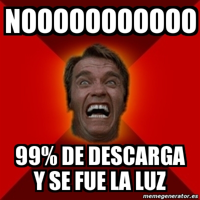 Meme Arnold NOOOOOOOOOOO 99 De Descarga Y Se Fue La Luz 186576