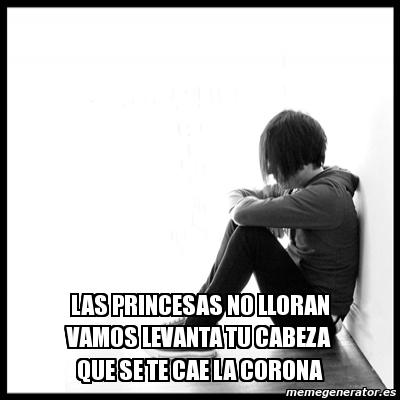 Meme First World Problems Las Princesas No Lloran Vamos Levanta Tu