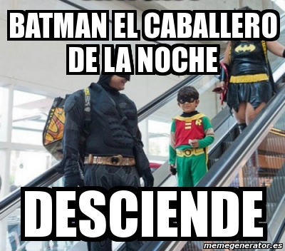 Meme Personalizado Batman El Caballero De La Noche Desciende 938366