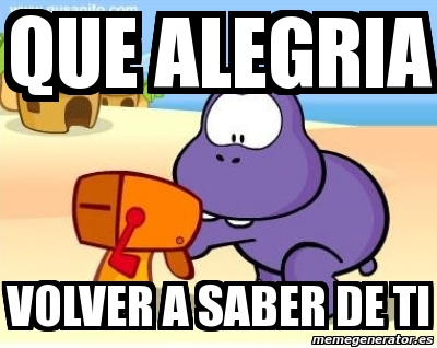 Image result for QUE ALEGRIA SABER DE TI.