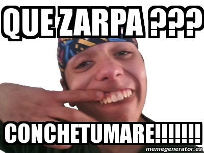 Meme Personalizado Que Zarpa Conchetumare 1715113