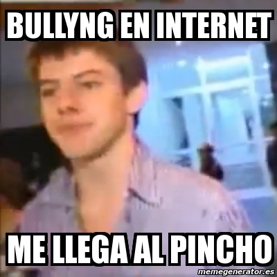 Meme Personalizado Bullyng En Internet Me Llega Al Pincho