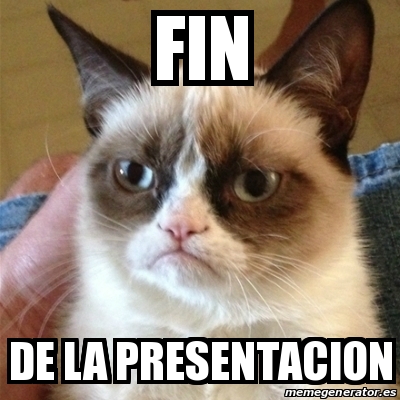 Meme Grumpy Cat Fin De La Presentacion