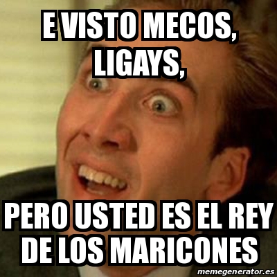 Mecos en la cara Mecos en la cara
