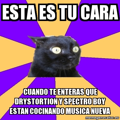 Meme Anxiety Cat Esta Es Tu Cara Cuando Te Enteras Que Drystortion Y