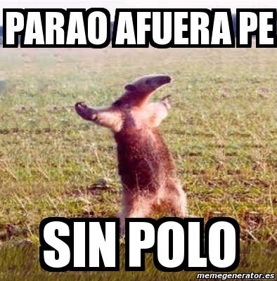 Meme Personalizado Parao Afuera Pe Sin Polo 2193201