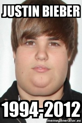 Meme Personalizado Justin Bieber