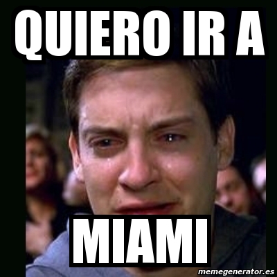 Meme Crying Peter Parker Quiero Ir A Miami