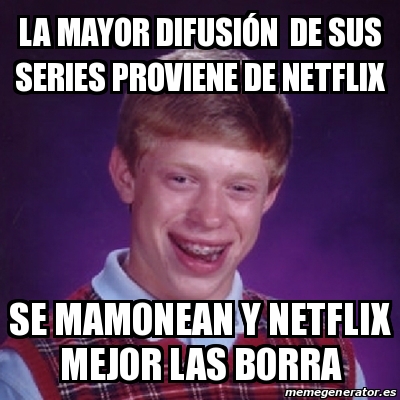 Meme Bad Luck Brian - la mayor difusión de sus series proviene de