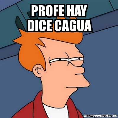 Meme Futurama Fry Profe Hay Dice Cagua 21025669