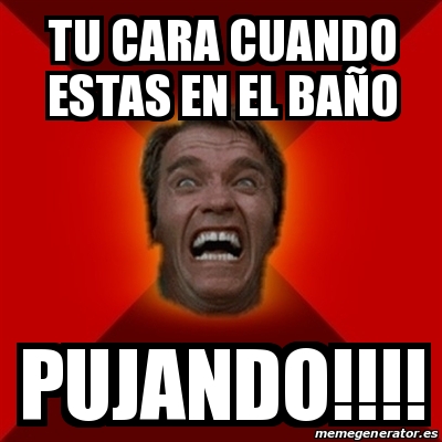 Meme Arnold Tu cara cuando estas en el baÃo PUJANDO 24119703