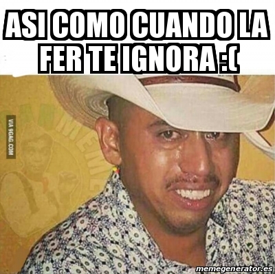 Meme Personalizado Asi Como Cuando La Fer Te Ignora 24353871