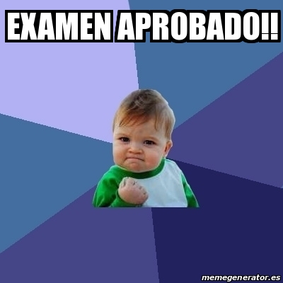 Meme Bebe Exitoso EXAMEN APROBADO 28139940