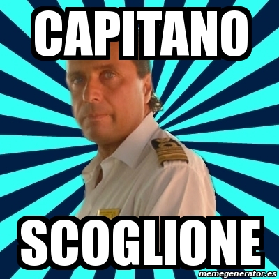 Meme Francesco Schettino Capitano Scoglione