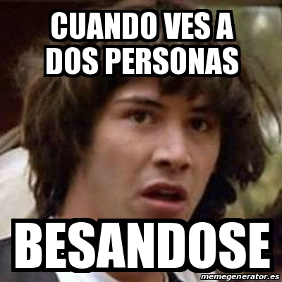 Meme Keanu Reeves Cuando Ves A Dos Personas Besandose