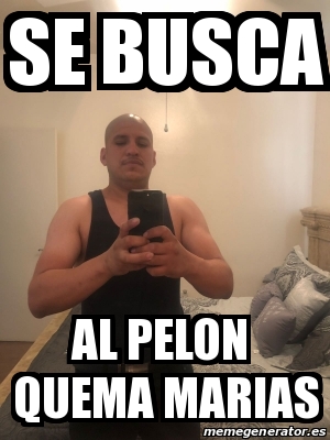 Meme Personalizado Se Busca Al Pelon Quema Marias