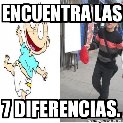 Meme Personalizado Encuentra Las 7 Diferencias 3542165