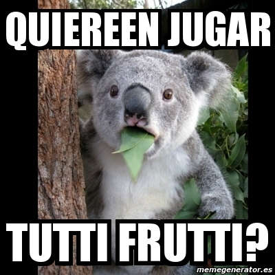 Meme Koala Quiereen Jugar Tutti Frutti 3788615