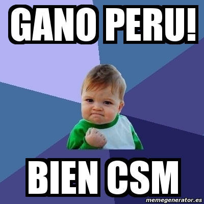 Meme Bebe Exitoso Gano Peru Bien Csm