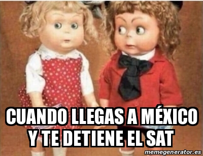 Meme Personalizado cuando llegas a mÃxico y te detiene el sat 30559351