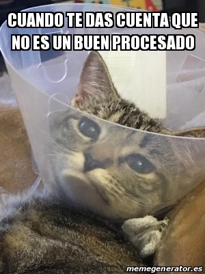 Meme Personalizado Cuando Te Das Cuenta Que No Es Un Buen Procesado