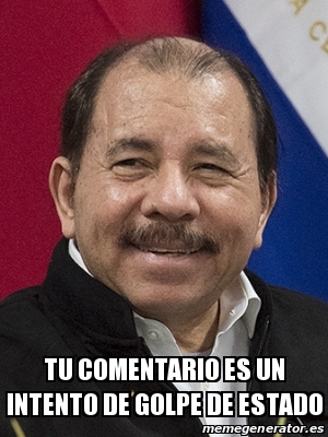 Meme Personalizado Tu Comentario Es Un Intento De Golpe De Estado