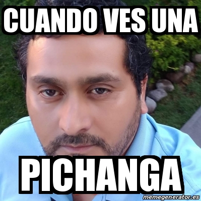 Meme Personalizado Cuando Ves Una Pichanga