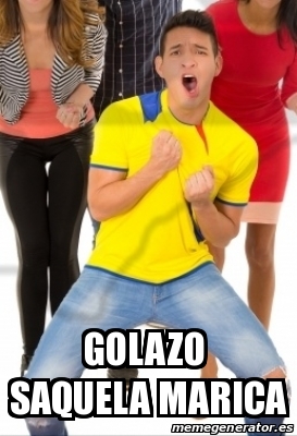 Meme Personalizado Golazo Saquela Marica