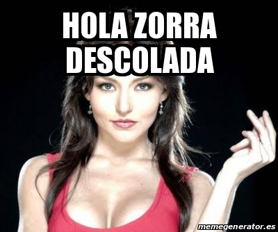 Meme Personalizado Hola Zorra Descolada