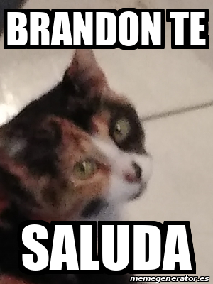 Meme Personalizado Brandon Te Saluda