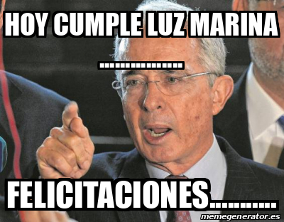 Meme Personalizado Hoy Cumple Luz Marina