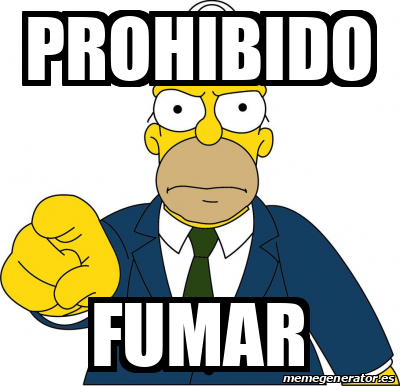 Meme Personalizado Prohibido Fumar