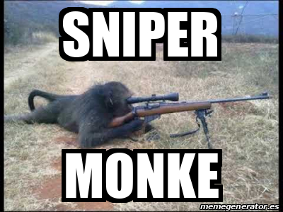 Meme Personalizado Sniper Monke 32157787