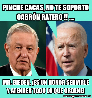 Meme Personalizado pinche cacas no te soporto cabrón ratero