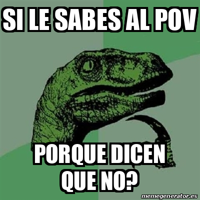 Meme Filosoraptor Si Le Sabes Al Pov Porque Dicen Que No 32298006