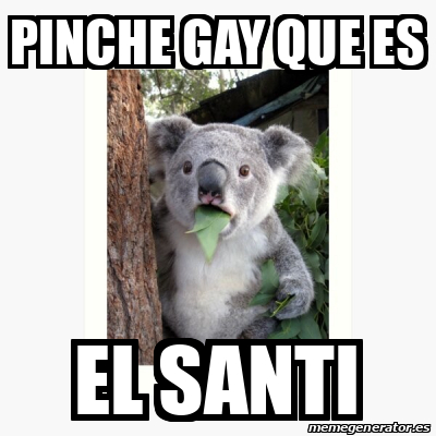 Meme Personalizado Pinche Gay Que Es El Santi