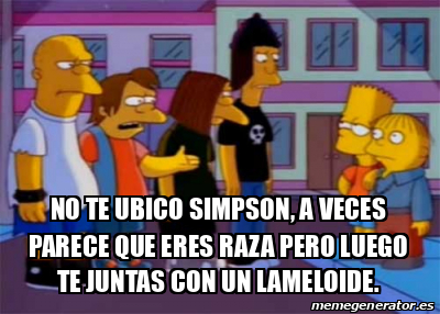 Meme Personalizado No Te Ubico Simpson A Veces Parece Que Eres Raza