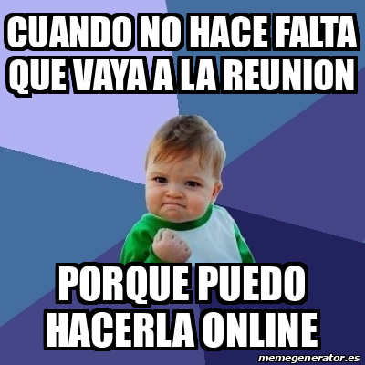 Meme Bebe Exitoso Cuando No Hace Falta Que Vaya A La Reunion Porque