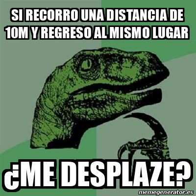 Meme Filosoraptor Si Recorro Una Distancia De M Y Regreso Al Mismo