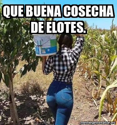 Meme Personalizado Que Buena Cosecha De Elotes