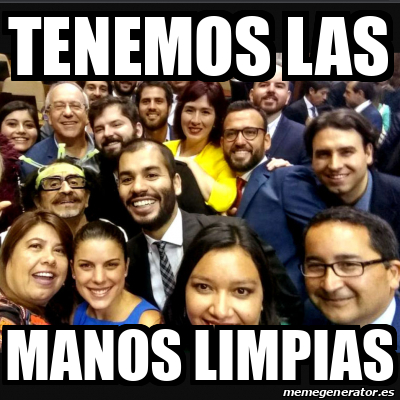 Meme Personalizado Tenemos Las Manos Limpias