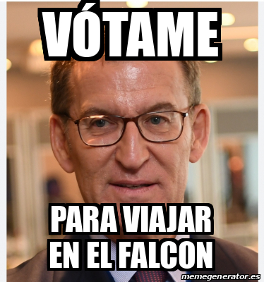 Meme Personalizado Vótame Para viajar en el Falcon 33146679