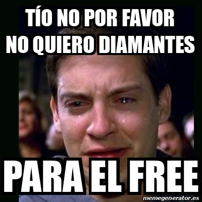 Meme Crying Peter Parker T O No Por Favor No Quiero Diamantes Para El