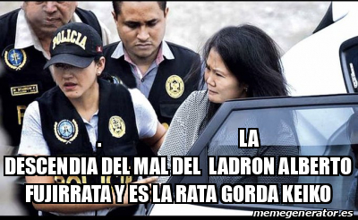 Meme Personalizado LA DESCENDIA DEL MAL DEL LADRON ALBERTO