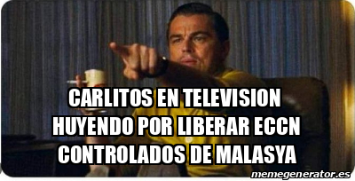 Meme Personalizado Carlitos En Television Huyendo Por Liberar Eccn