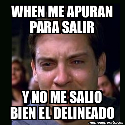 Meme Crying Peter Parker When Me Apuran Para Salir Y No Me Salio Bien