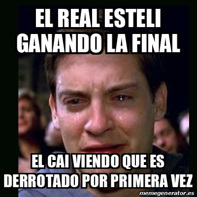 Meme Crying Peter Parker El Real Esteli Ganando La Final El Cai