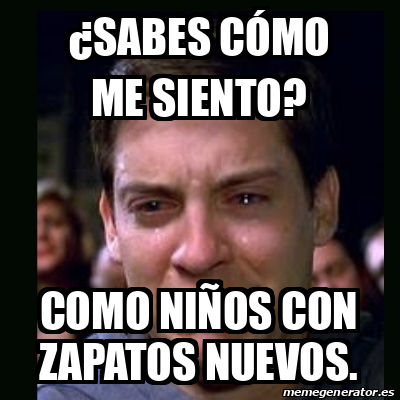 Meme Crying Peter Parker Sabes C Mo Me Siento Como Ni Os Con