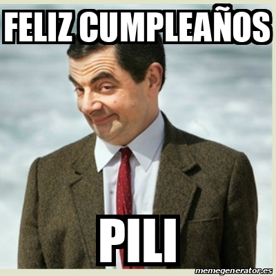 Meme Mr Bean Feliz cumpleaños Pili 33286212